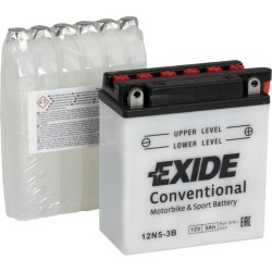 Batterie moto Exide 12N5-3B 12V 5Ah 40A - 1